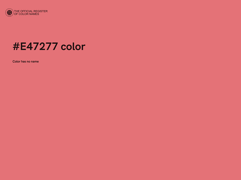 #E47277 color image