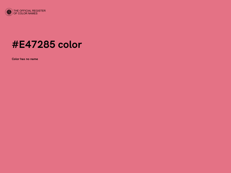 #E47285 color image