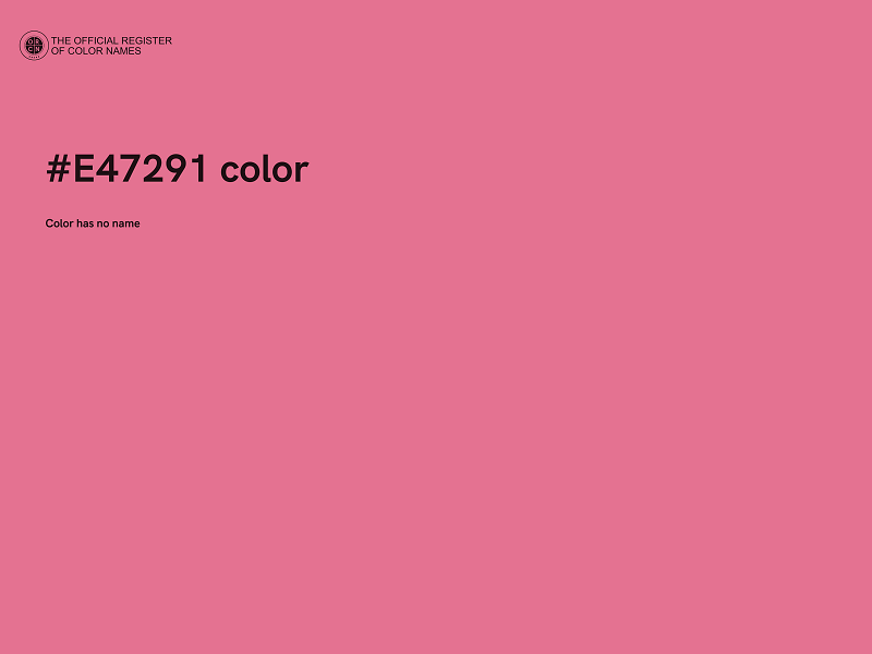 #E47291 color image