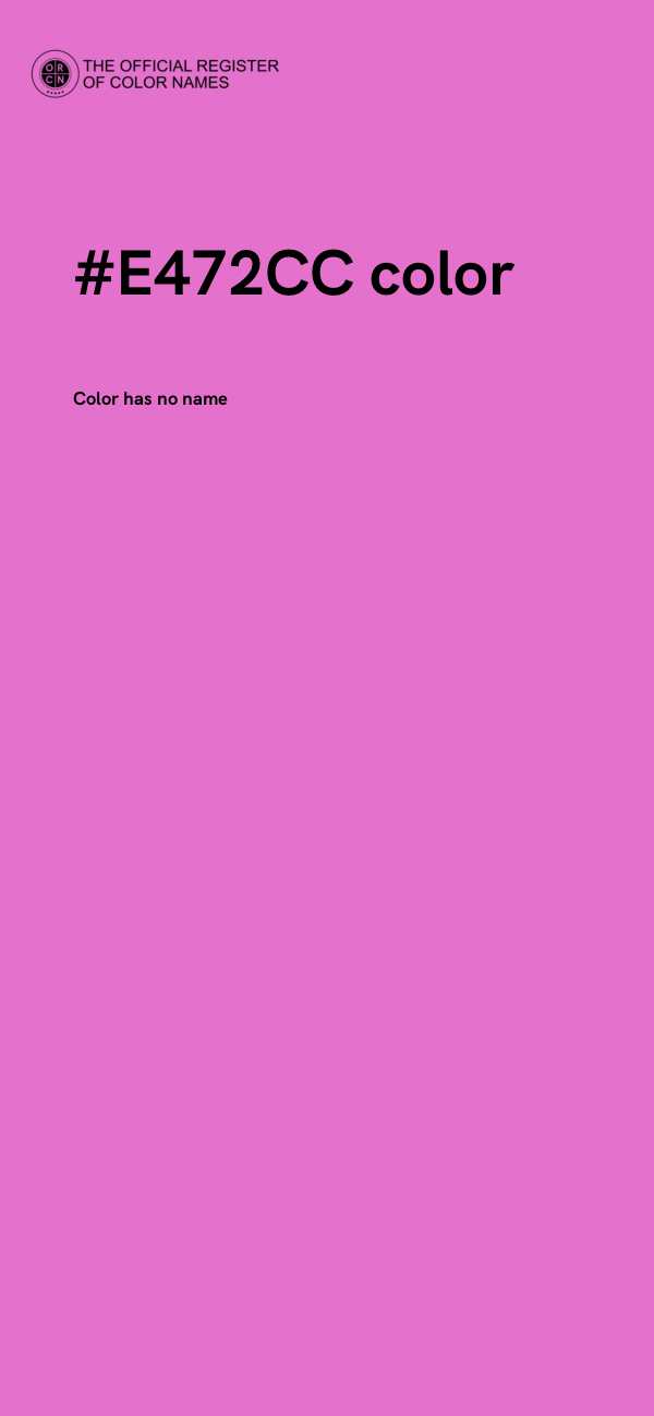 #E472CC color image