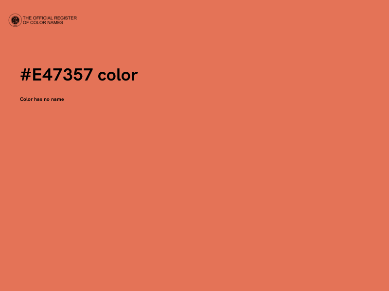 #E47357 color image