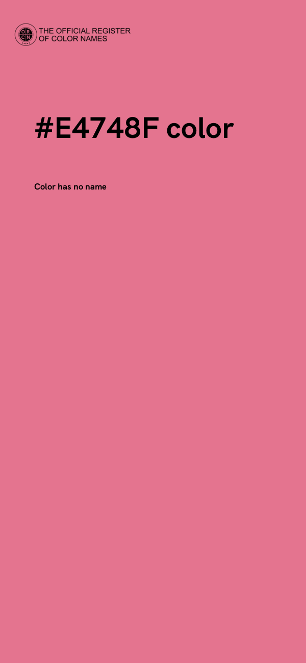 #E4748F color image