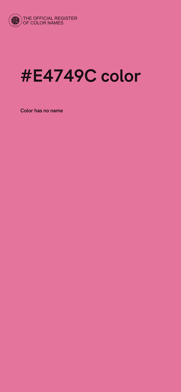 #E4749C color image