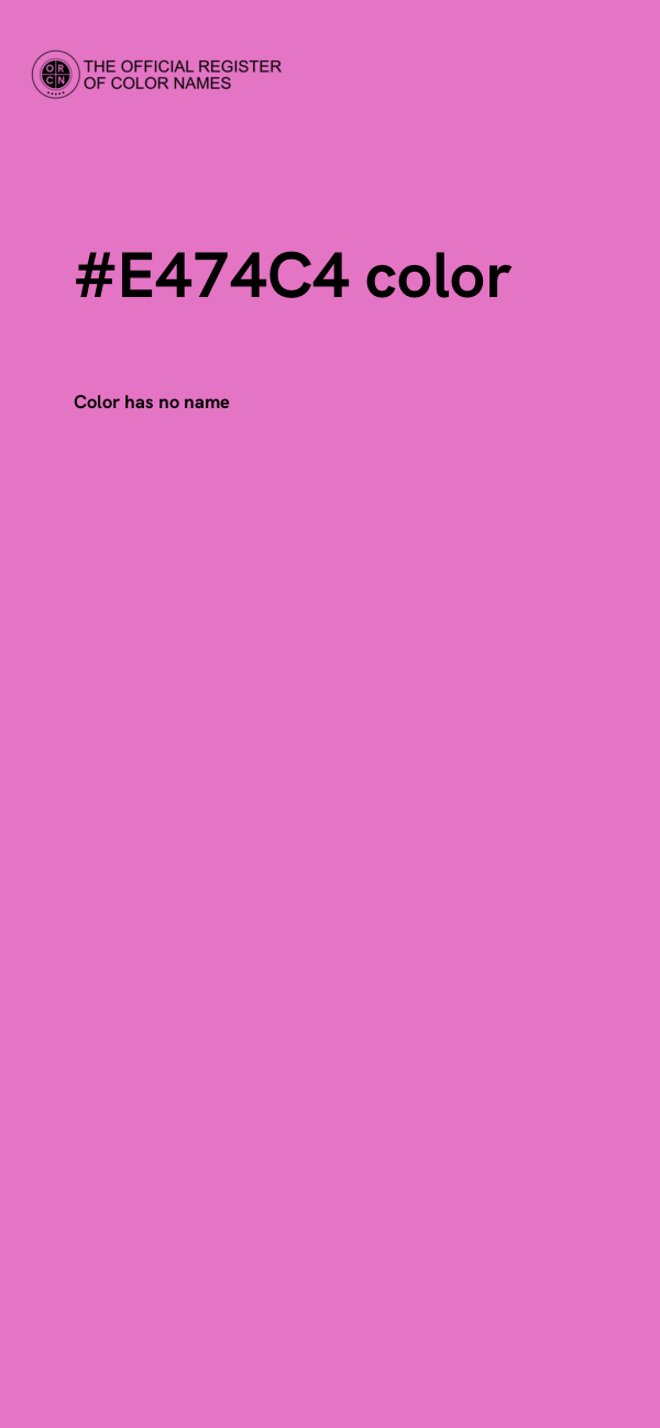 #E474C4 color image