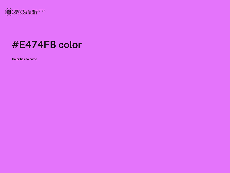 #E474FB color image