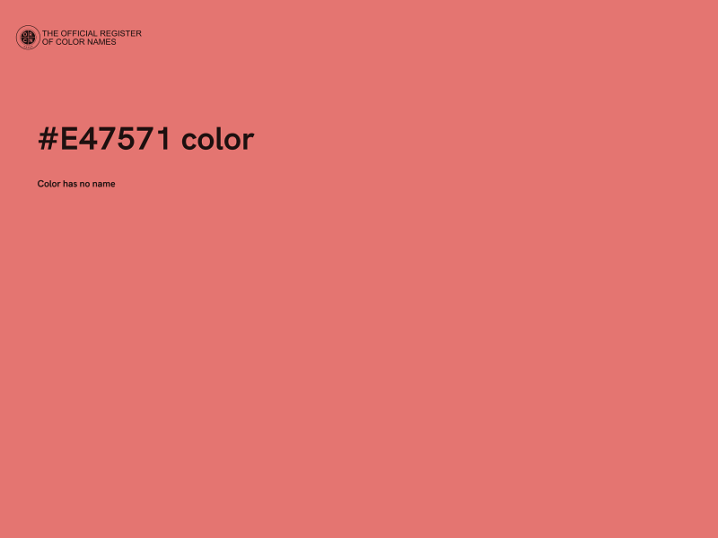 #E47571 color image