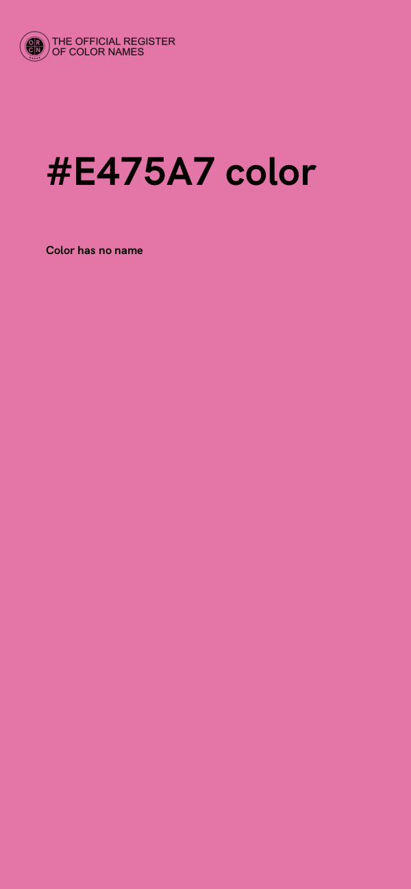 #E475A7 color image