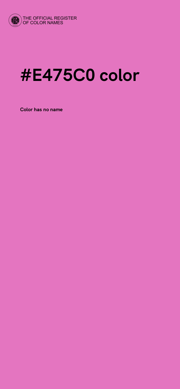 #E475C0 color image
