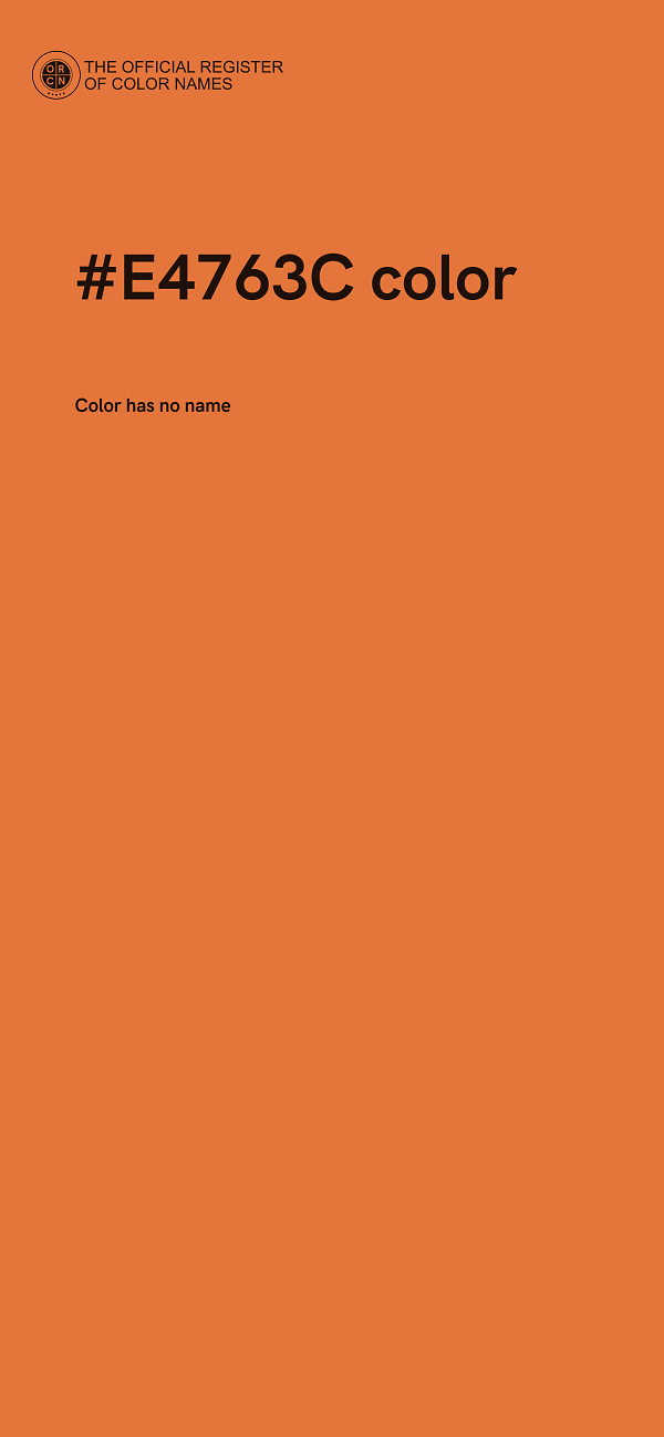 #E4763C color image