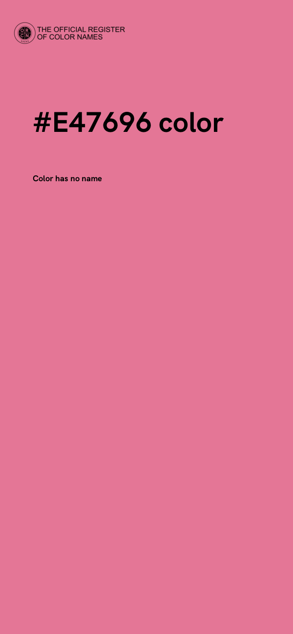 #E47696 color image