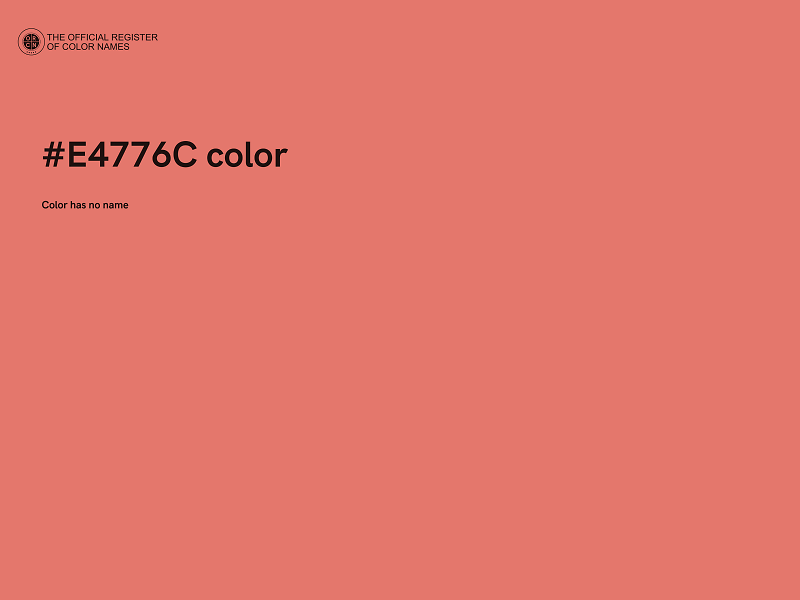 #E4776C color image