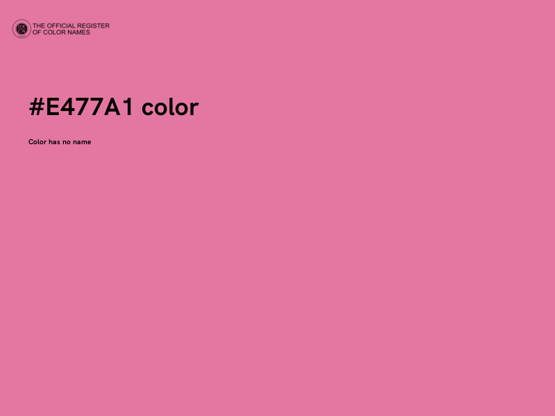 #E477A1 color image