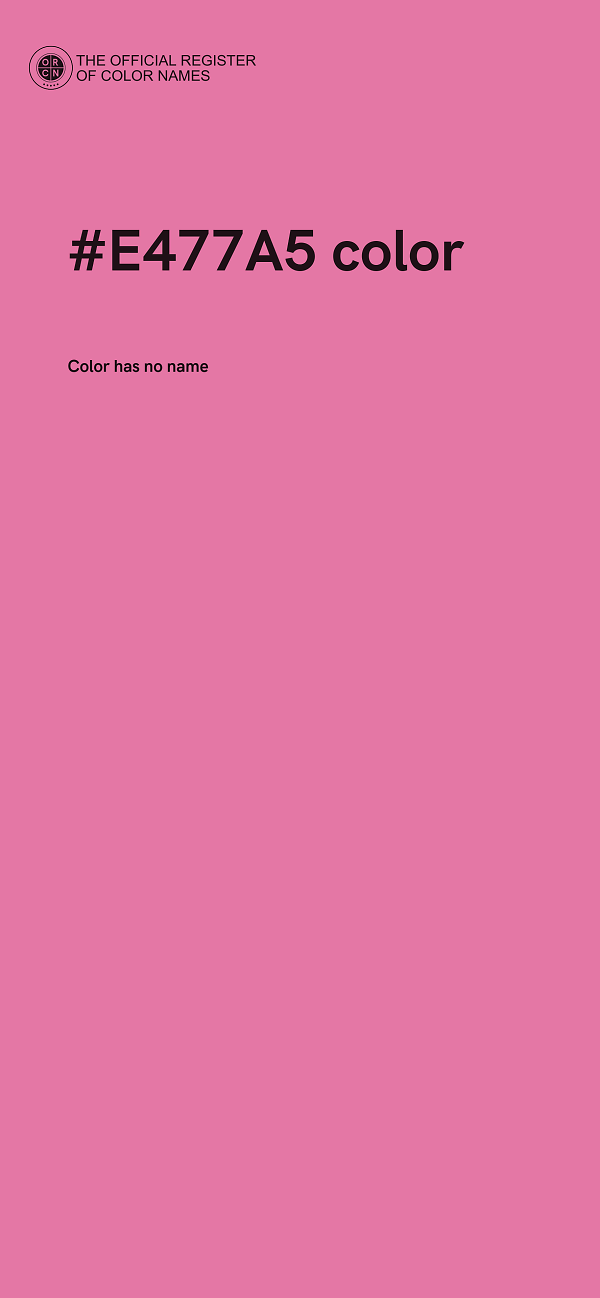 #E477A5 color image
