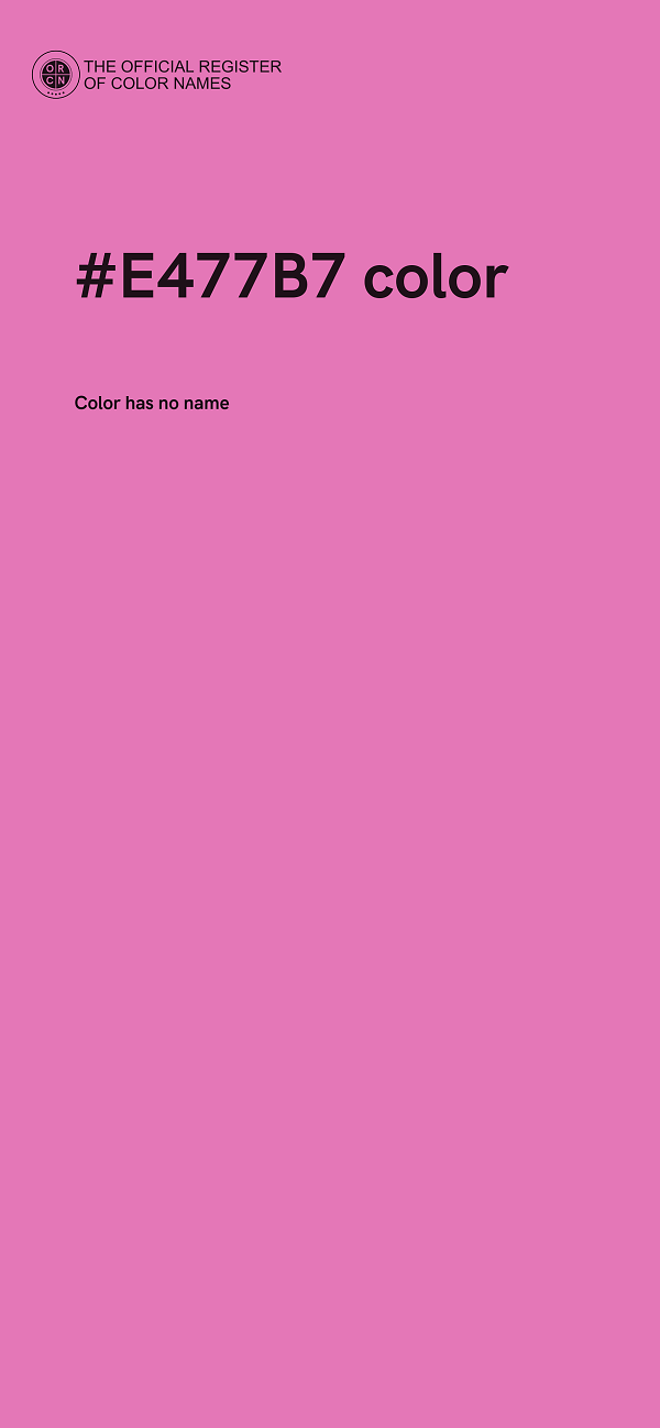 #E477B7 color image