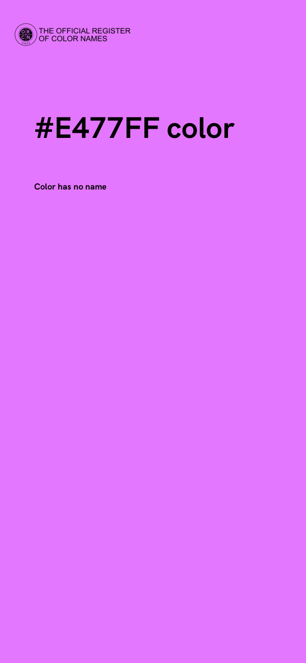 #E477FF color image