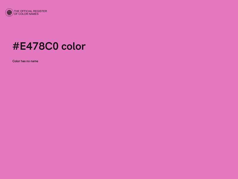 #E478C0 color image