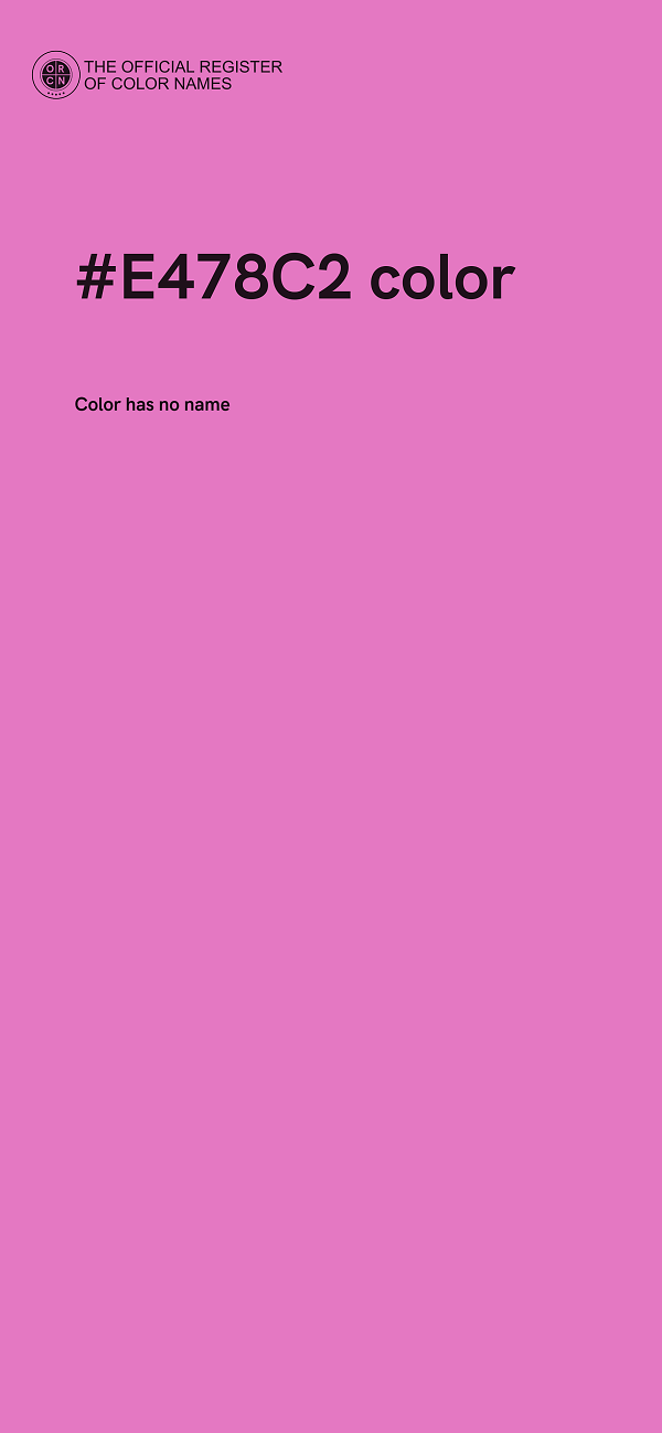 #E478C2 color image