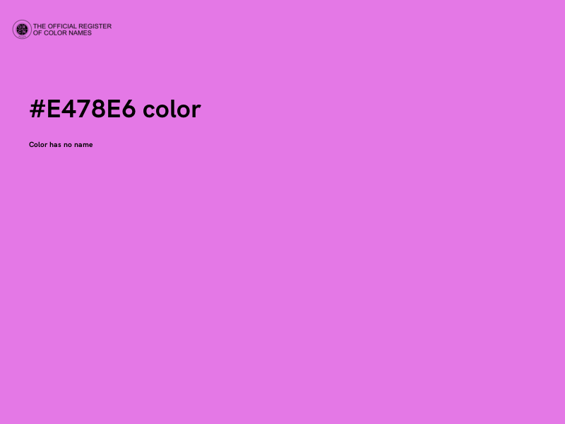 #E478E6 color image
