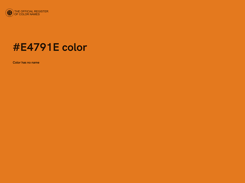 #E4791E color image