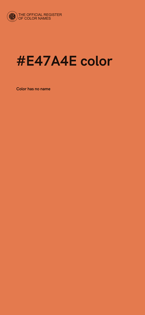#E47A4E color image