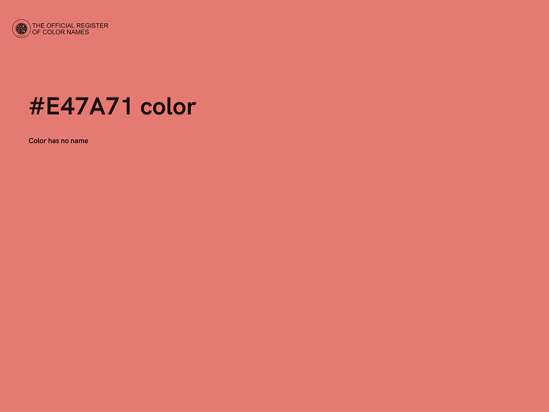 #E47A71 color image
