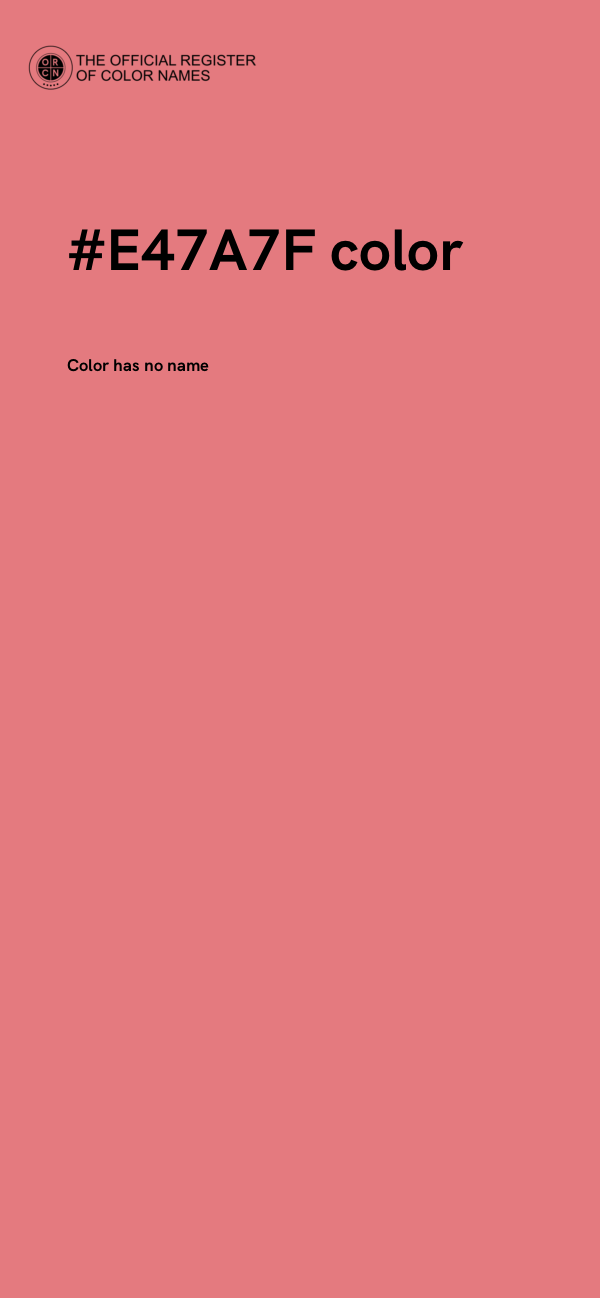 #E47A7F color image