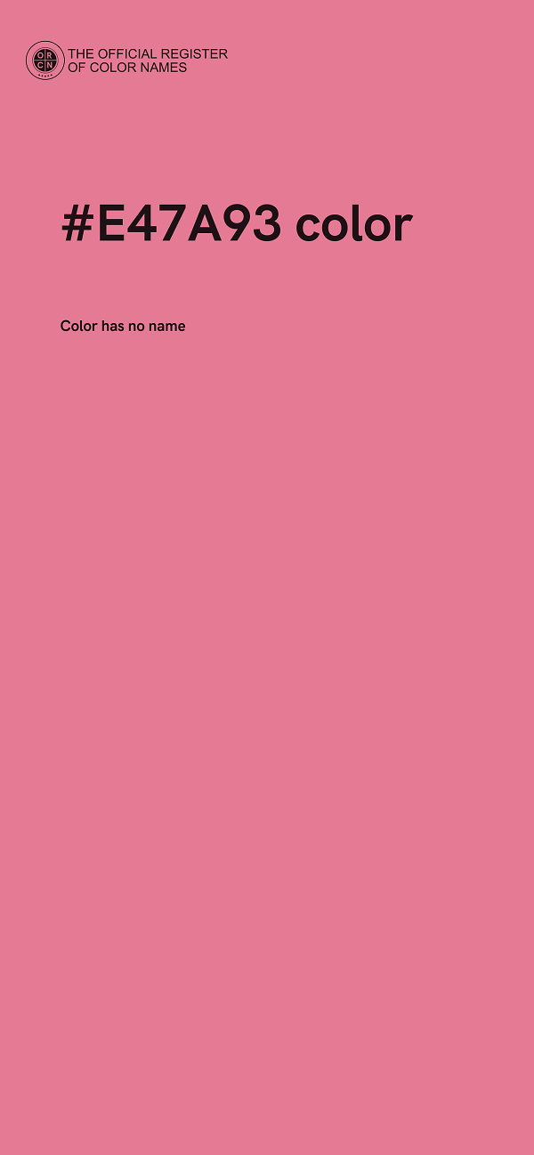 #E47A93 color image