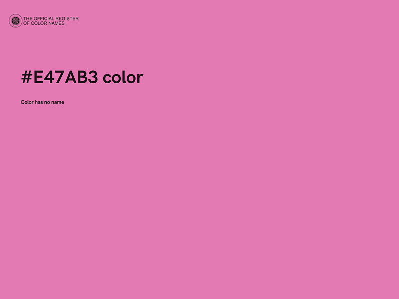 #E47AB3 color image