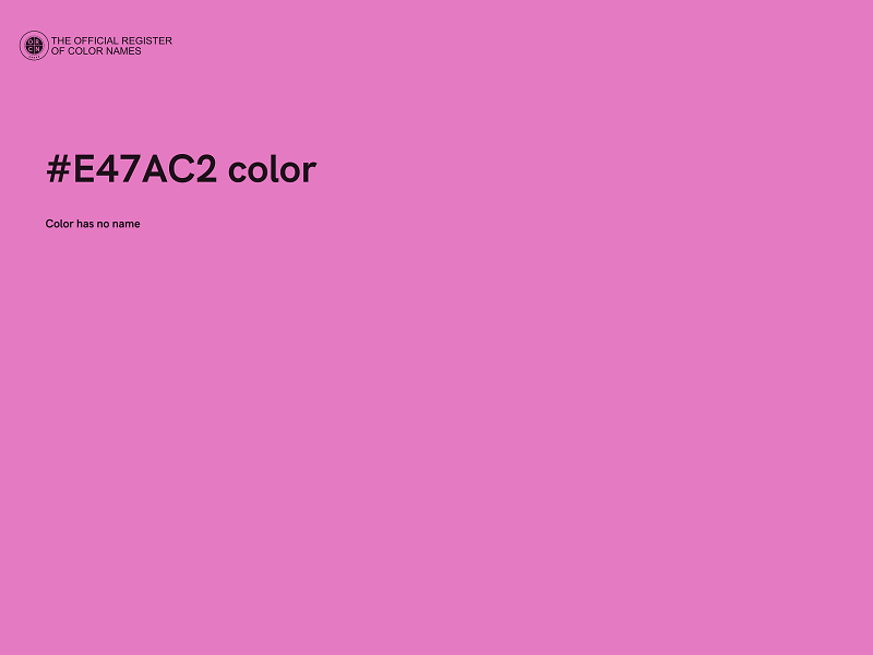 #E47AC2 color image