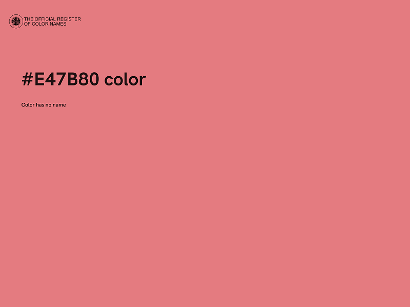 #E47B80 color image