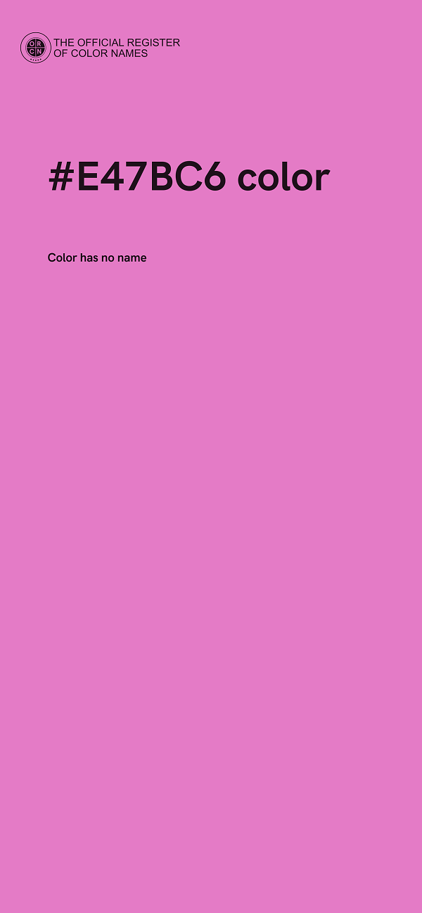 #E47BC6 color image