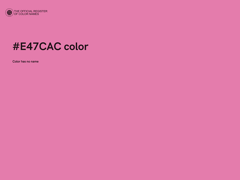 #E47CAC color image