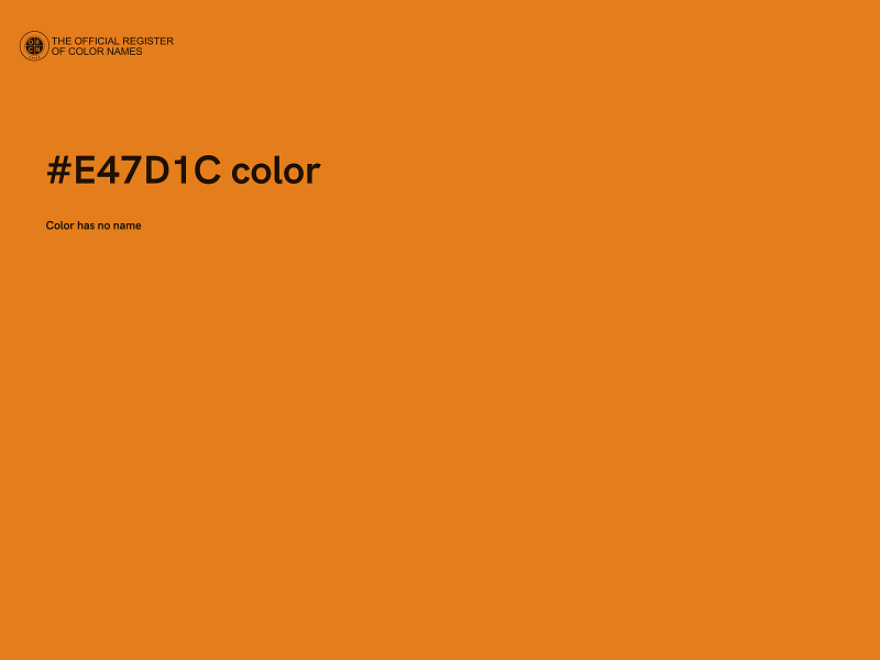 #E47D1C color image