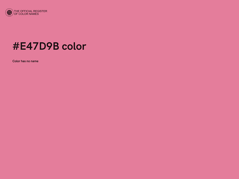 #E47D9B color image