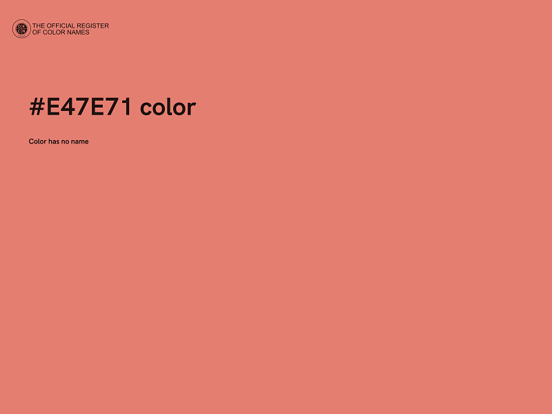 #E47E71 color image