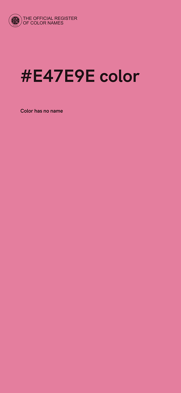 #E47E9E color image