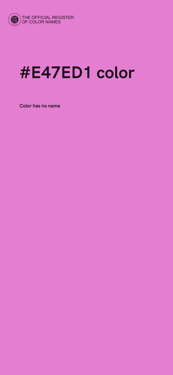 #E47ED1 color image