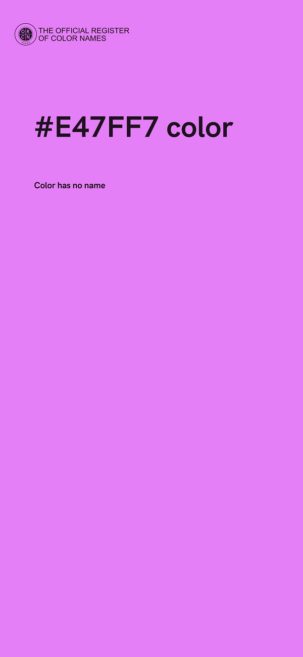 #E47FF7 color image