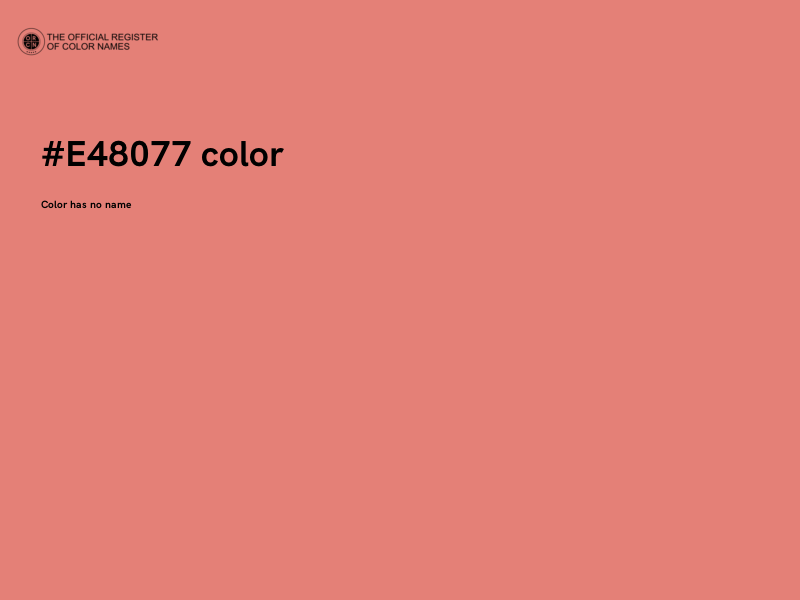 #E48077 color image