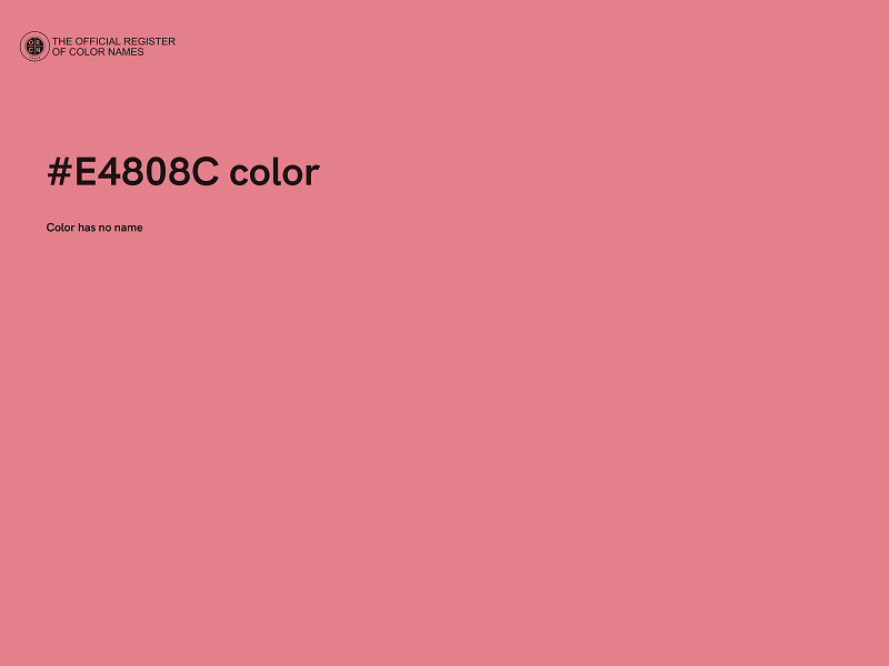 #E4808C color image