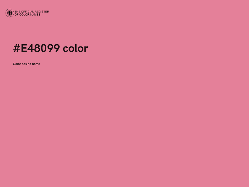 #E48099 color image