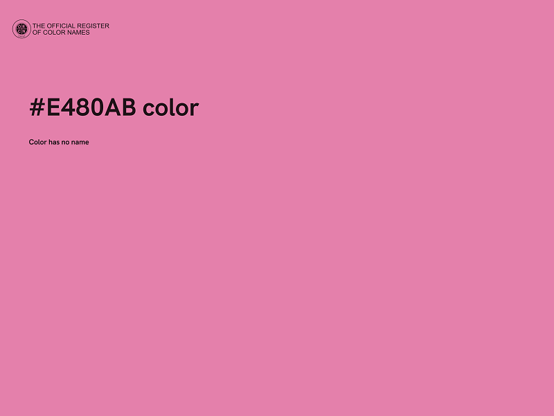 #E480AB color image