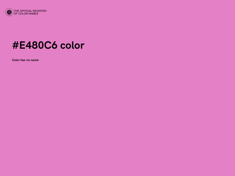 #E480C6 color image