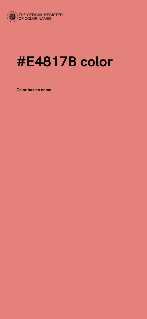 #E4817B color image