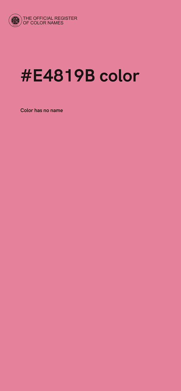 #E4819B color image
