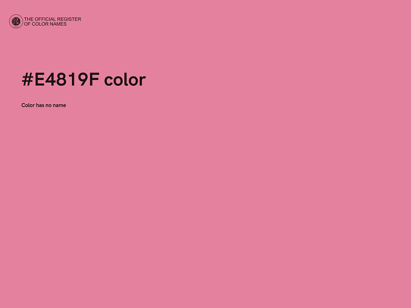 #E4819F color image