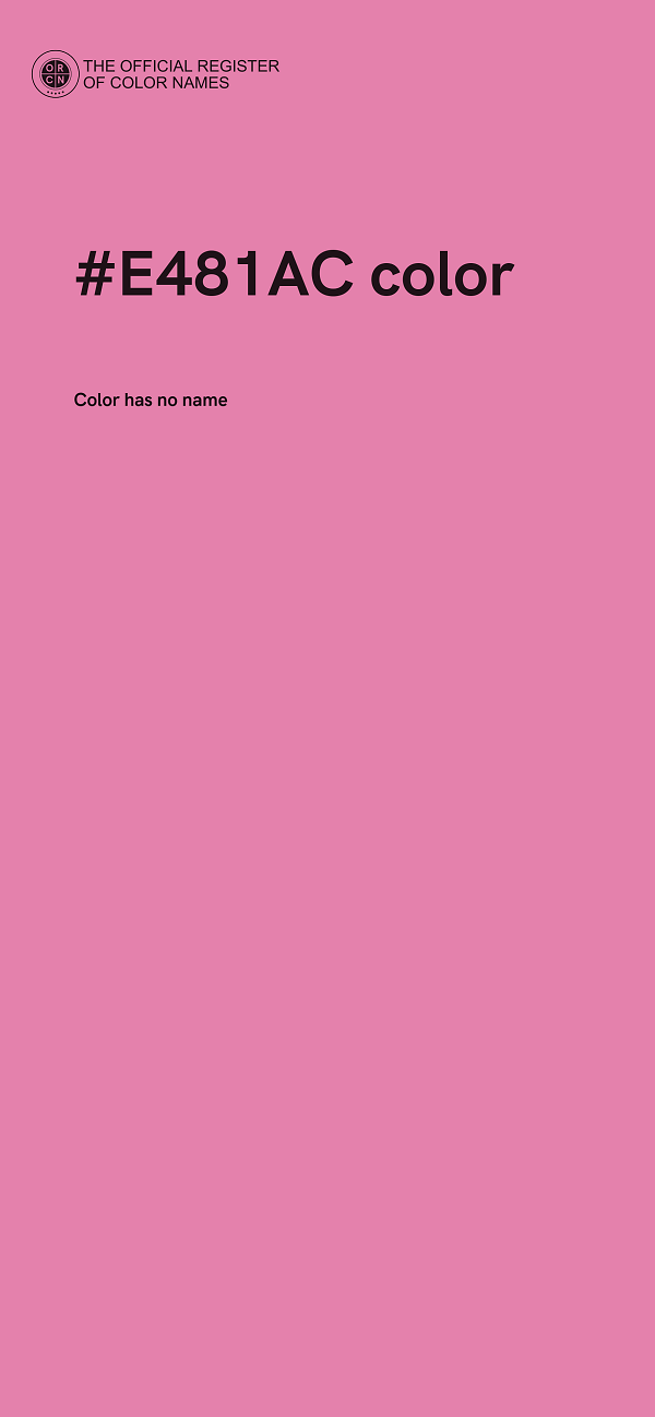 #E481AC color image