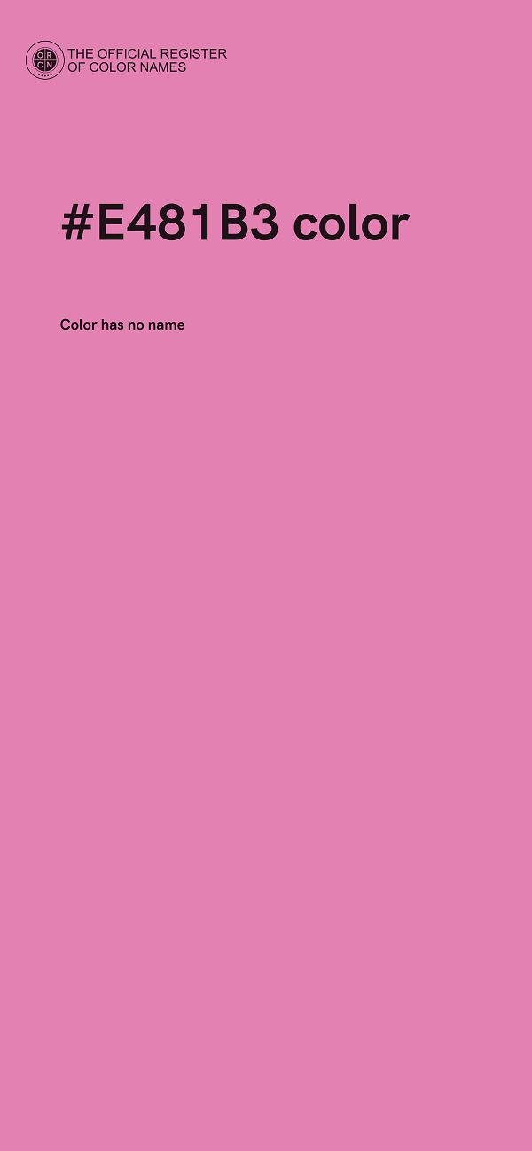 #E481B3 color image