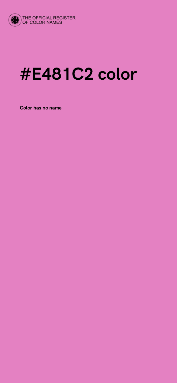 #E481C2 color image