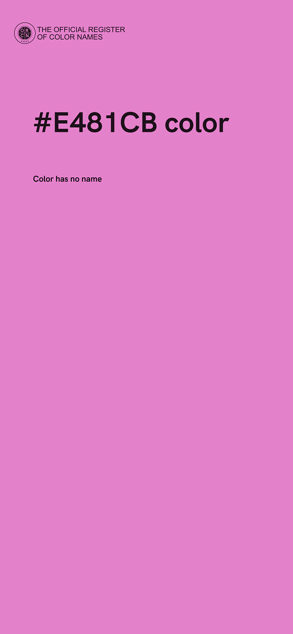 #E481CB color image
